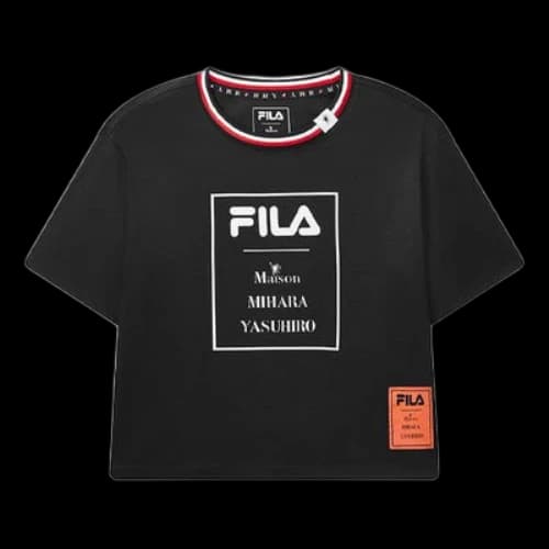 FILA x MIHARA YASUHIRO/ Mihara Yasuhiro Crossover Printing Logo Short Sleeve Legendary Blue T-Shirt (Women's)
