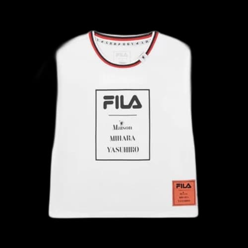 FILA x MIHARA YASUHIRO/ Mihara Yasuhiro Printing Logo Short Sleeve White T-Shirt (Women's)