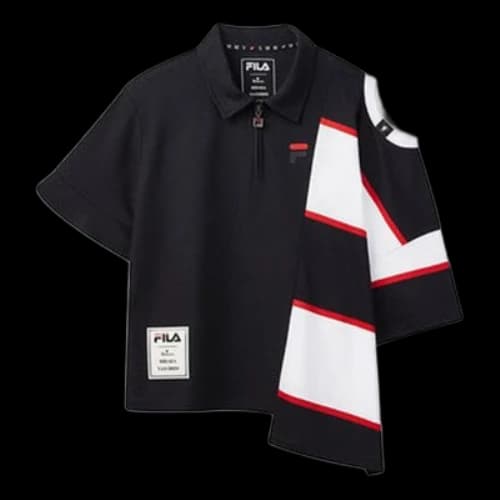 FILA x MIHARA POLO Short Sleeve Navy Blue (Women's)
