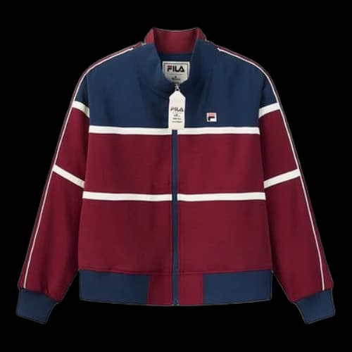 FILA x MIHARA YASUHIRO Stand-up Collar Woven Jacket 'Red Navy' (Women's)