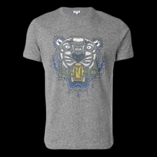 KENZO Printing Pattern Short Sleeve Gray