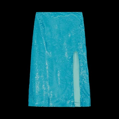 GANNI Sequins Skirt 'Blue'