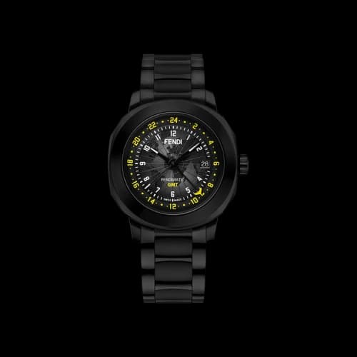 Fendi Selleria Automatic GMT Watch 'Black'