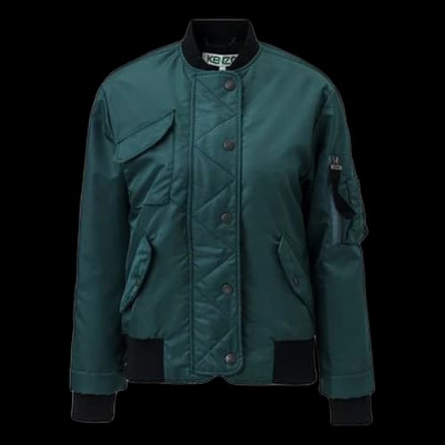 KENZO Zipper Long Sleeves Jacket Green
