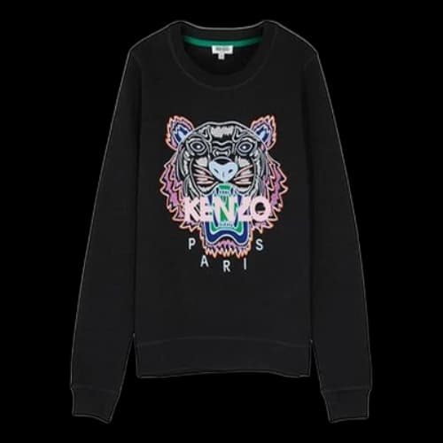 KENZO Embroidery Printing Sweatshirt Black