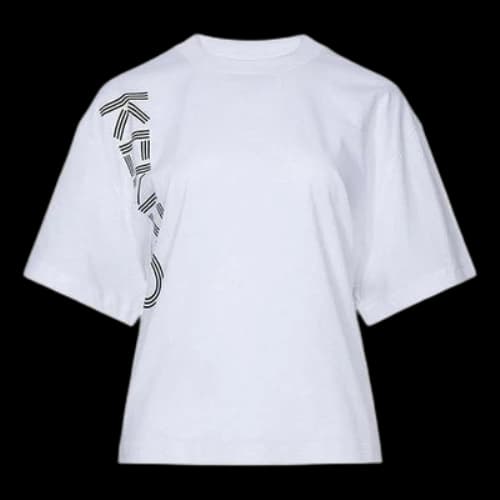 KENZO Alphabet Printing Pattern Short Sleeve White