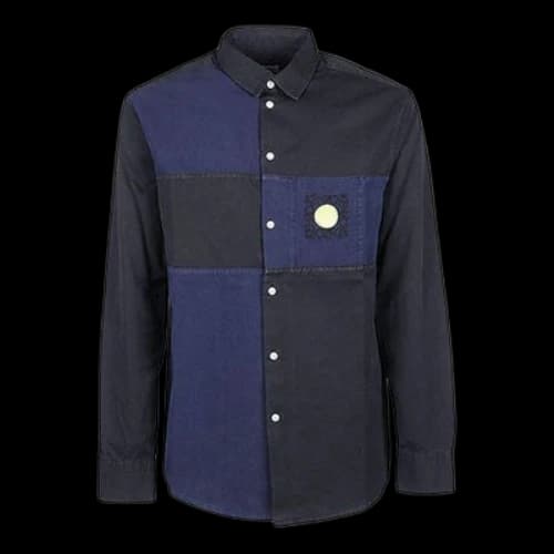KENZO SS21 Casual Long Sleeves Shirt Black Blue