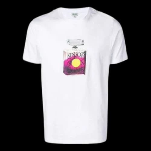 KENZO SS21 Printing Short Sleeve White T-Shirt