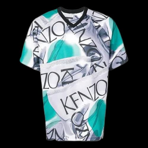KENZO SS21 Loose Sports Short Sleeve Colorblock