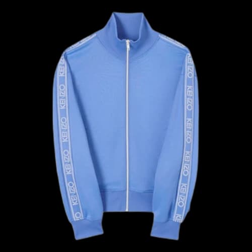 KENZO Alphabet Logo Pattern Sports Long Sleeves Jacket Blue