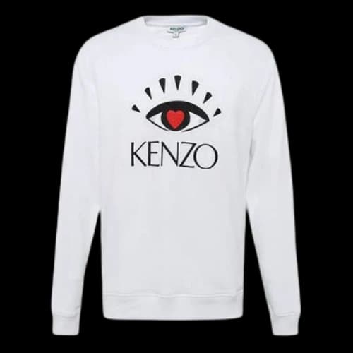 KENZO Embroidery Pure Cotton Swea White (Women's)