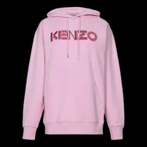 KENZO Alphabet Logo Loose Hoodie Pink (Women's)
