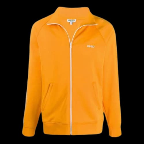 KENZO SS21 Cotton Sports Knit Jacket Yellow