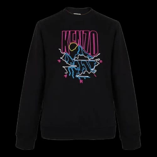 KENZO Embroidered Long Sleeves Sports Black