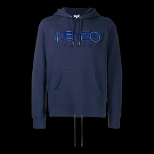 KENZO Alphabet Logo Pattern Long Sleeves Navy Blue