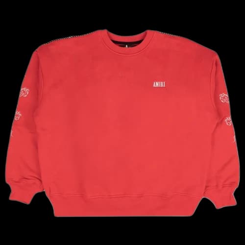 Amiri Tar Dragon Outline Crewneck 'Red'