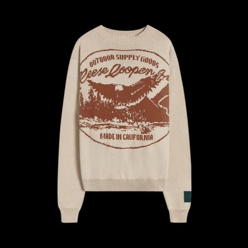 Reese Cooper Outdoor Supply Knit Sweater 'Natural'