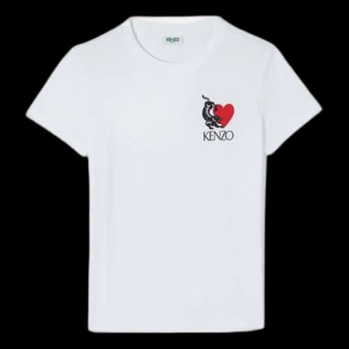 KENZO Round Neck Short Sleeve White