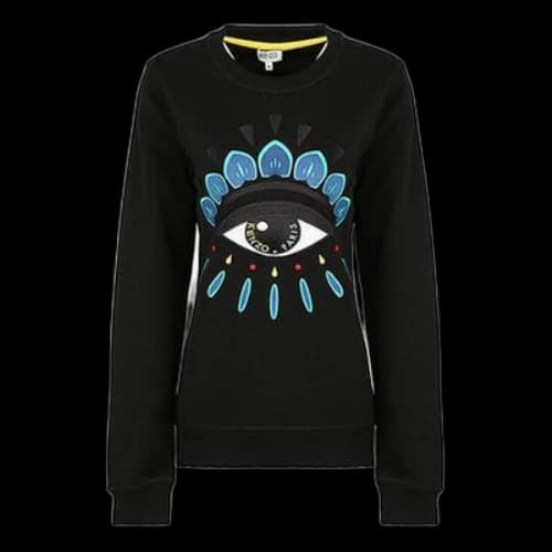 KENZO Casual Pullover Long Sleeves Hoodie Black (Women's)