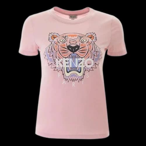 KENZO Printing Round-neck Short Sleeve Pink