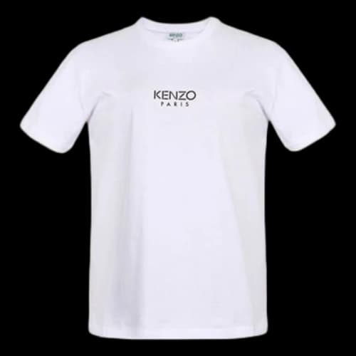 KENZO Cotton logo Printing Round Neck T-Shirt 'White' (Women's)