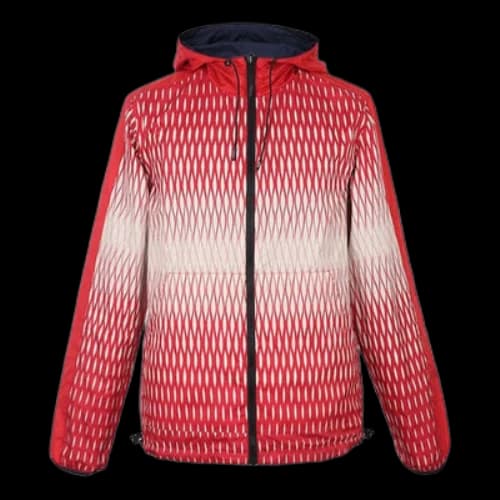 KENZO Double Sided Hooded Jacket Navy Blue Red