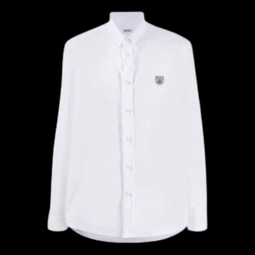 KENZO Tiger Head Small Pattern Shirt White
