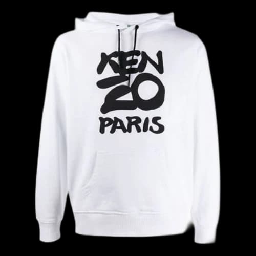 KENZO Alphabet Logo Pattern Hoodie 'White'