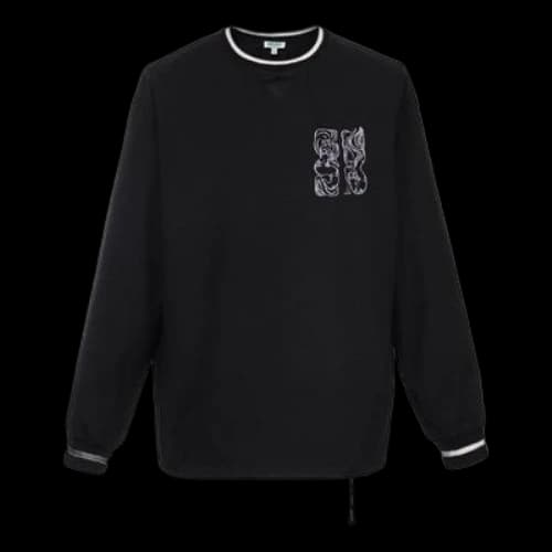 KENZO Embroidered Round Neck Black