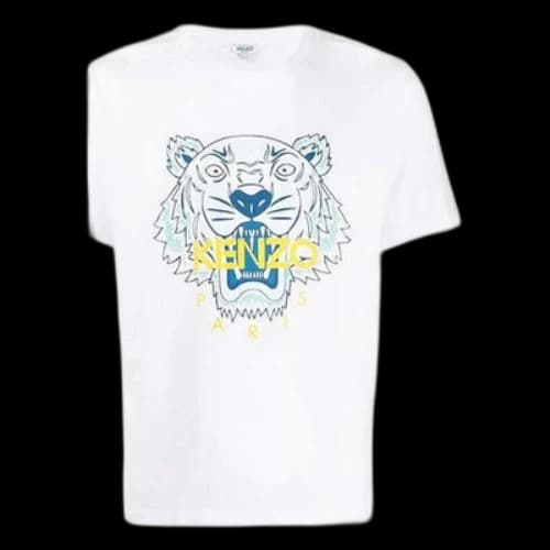 KENZO Tiger Tiger Print Short-sleeved Men's White