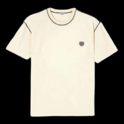 KENZO Embroidered Short Sleeve Beige