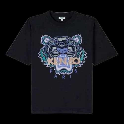 KENZO Embroidered Casual Short Sleeve Black