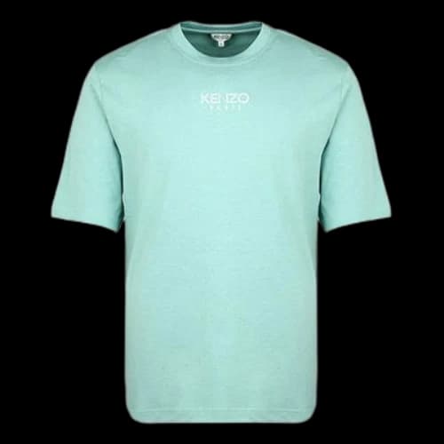 KENZO Minimalistic Alphabet Logo Short Sleeve Green