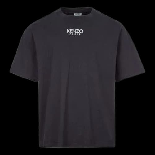 KENZO SS20 Logo Embroidered Loose Version Round Neck Short Sleeve Black