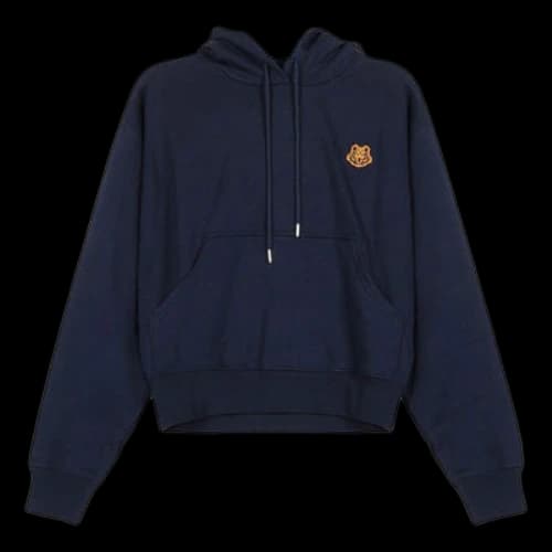 KENZO FW20 Small Tiger Head Loose hooded Long Sleeves Hoodie Navy Blue (Women's)