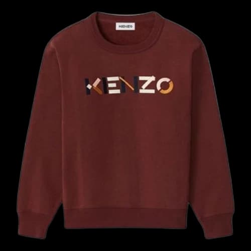 KENZO Loose Round Neck Alphabet Printing Hoodie Red (Women's)