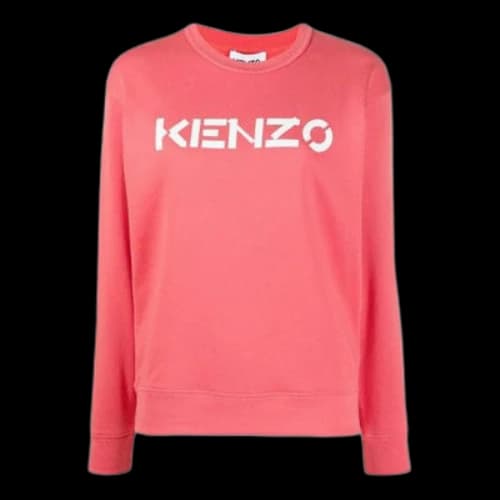 KENZO SS21 Alphabet Logo Printing Pullover Hoodie Pink (Women's)