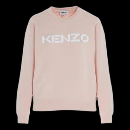KENZO Chest Alphabet Logo Printing Pullover Hoodie Pink (Women's)