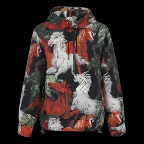 KENZO Pattern Printing Military Green