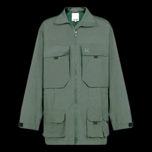 KENZO K Embroidered Large Version Cargo Multiple Pockets Jacket Green