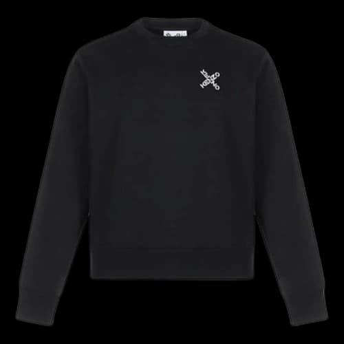 KENZO Little X Round Neck Sports Black
