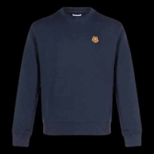 KENZO FW20 Small Tiger Head Long Sleeves Navy Blue