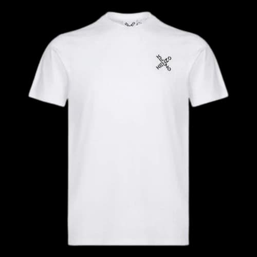 KENZO FW20 Logo Round Neck Short Sleeve White T-Shirt