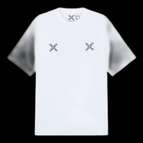 KENZO SS21 Alphabet Round Neck Short Sleeve White