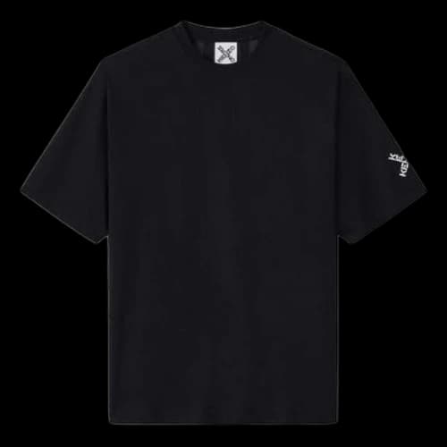 KENZO SS21 Logo Stripe Short Sleeve Black