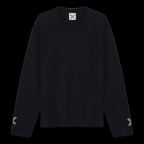 KENZO Logo Alphabet Printing Long Sleeves Black