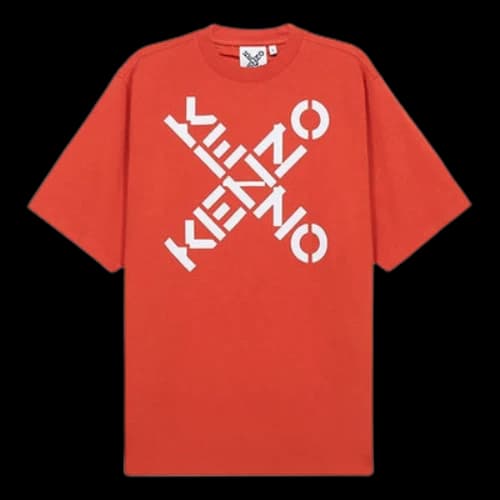 KENZO SS21 Alphabet Round Neck Short Sleeve Orange