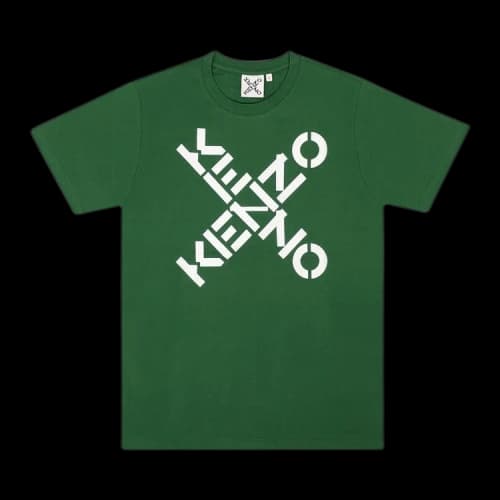 Kenzo Big X Logo Short-Sleeve T-Shirt 'Green'