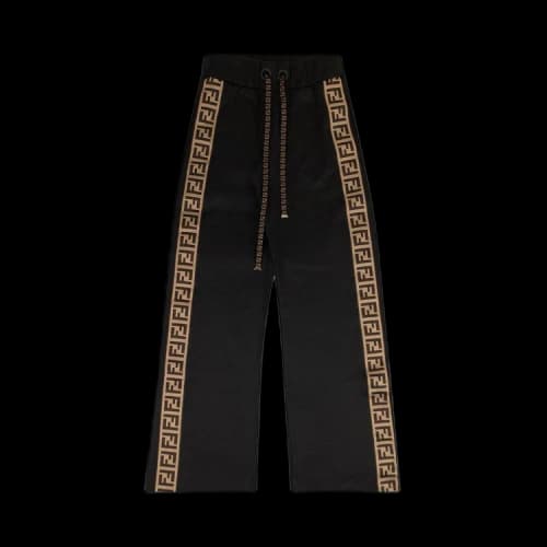 Fendi Jersey Track Pants 'Black/Tobacco'