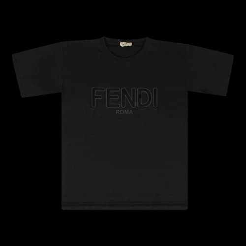 Fendi Reflective Logo T-Shirt 'Black'